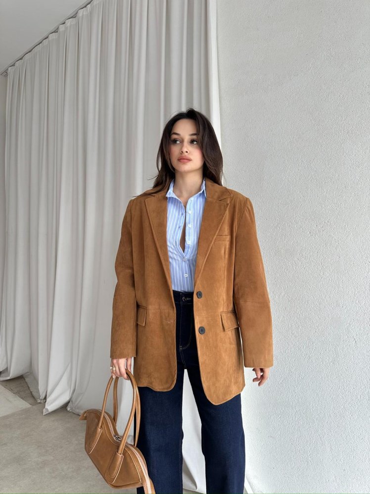 SANTOS Ceket 8342 - Taba - Mooi Butik