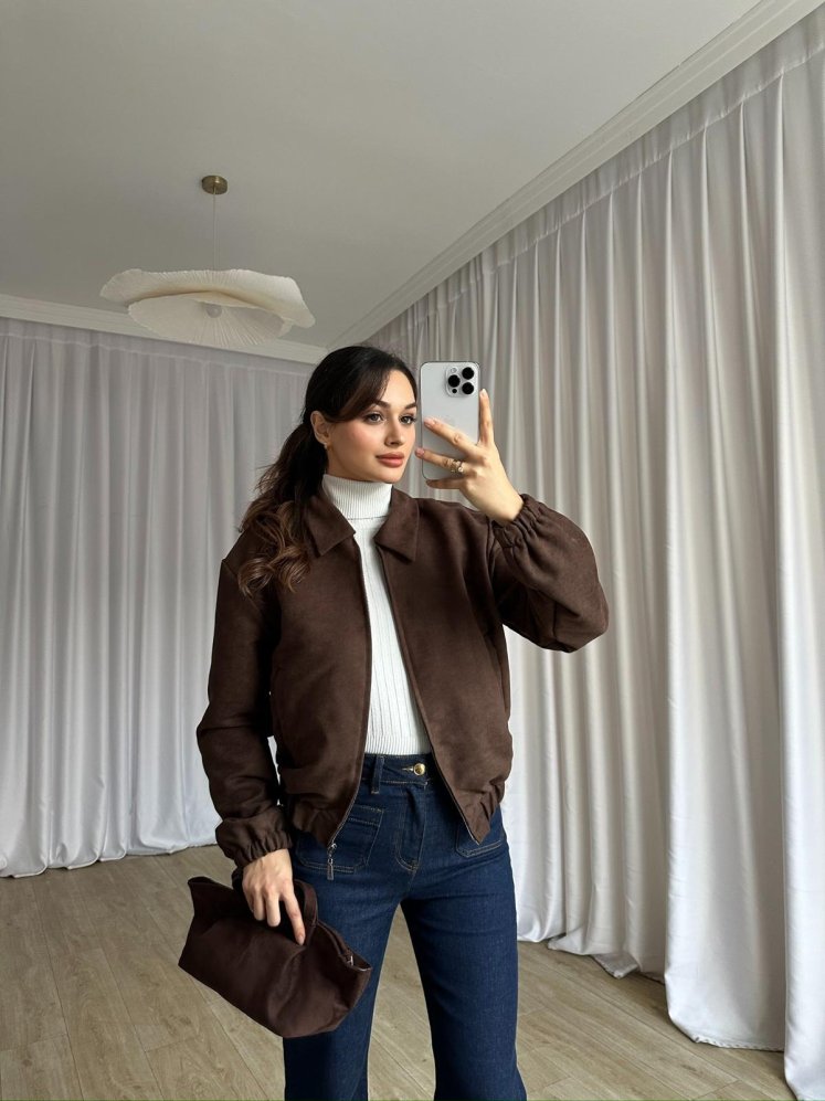 SCOOBY Bomber Ceket 8778 - Acı Kahve - Mooi Butik