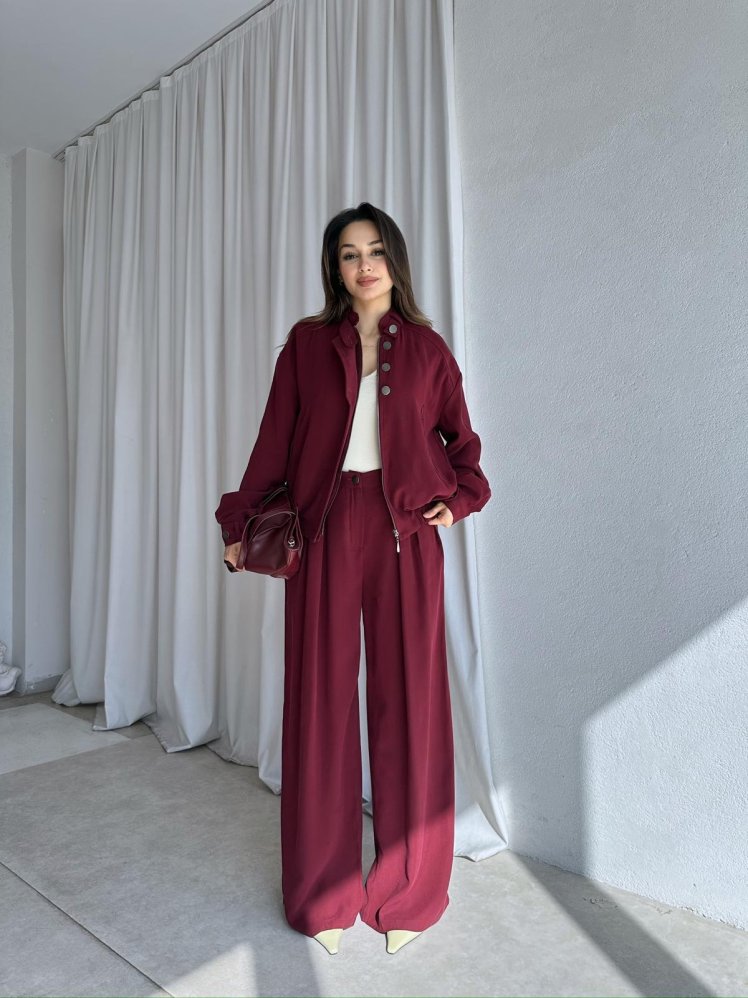 SERENİTY Takım 8634 - Bordo - Mooi Butik