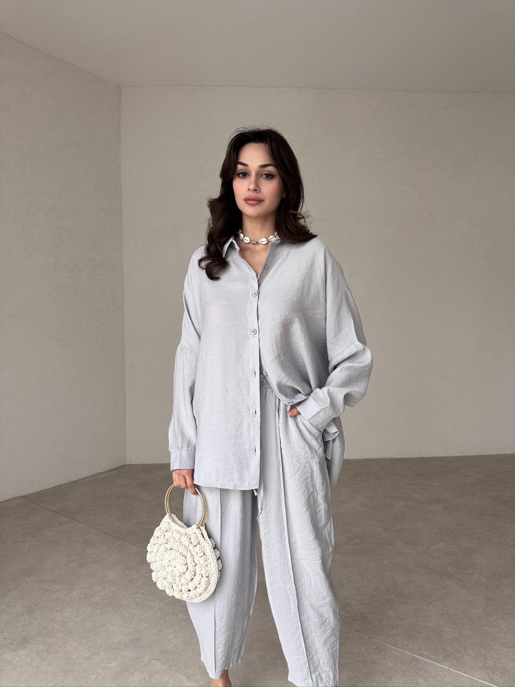 SHAPİRO Takım 0965 - Gri - Mooi Butik