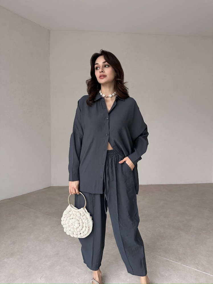 SHAPİRO Takım 0965 - Antrasit - Mooi Butik