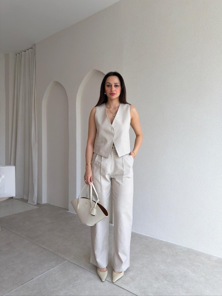 SHELBY Takım 8953 - Krem - Mooi Butik