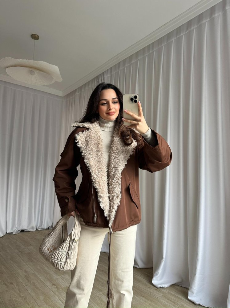 SHİFT Mont 0404 - Acı Kahve - Mooi Butik