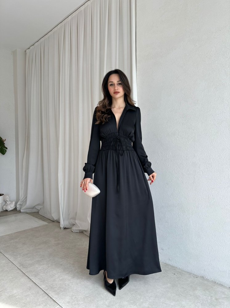 SMART Elbise 8733 - Siyah - Mooi Butik