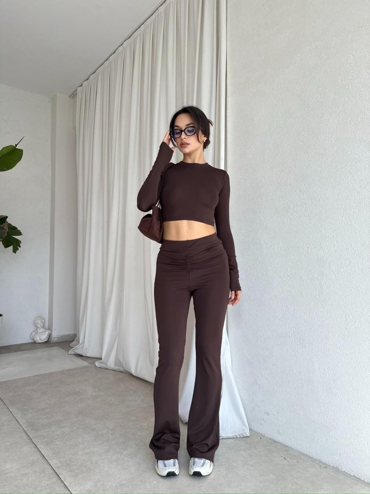 SMOKE Takım 8497 - Acı Kahve - Mooi Butik