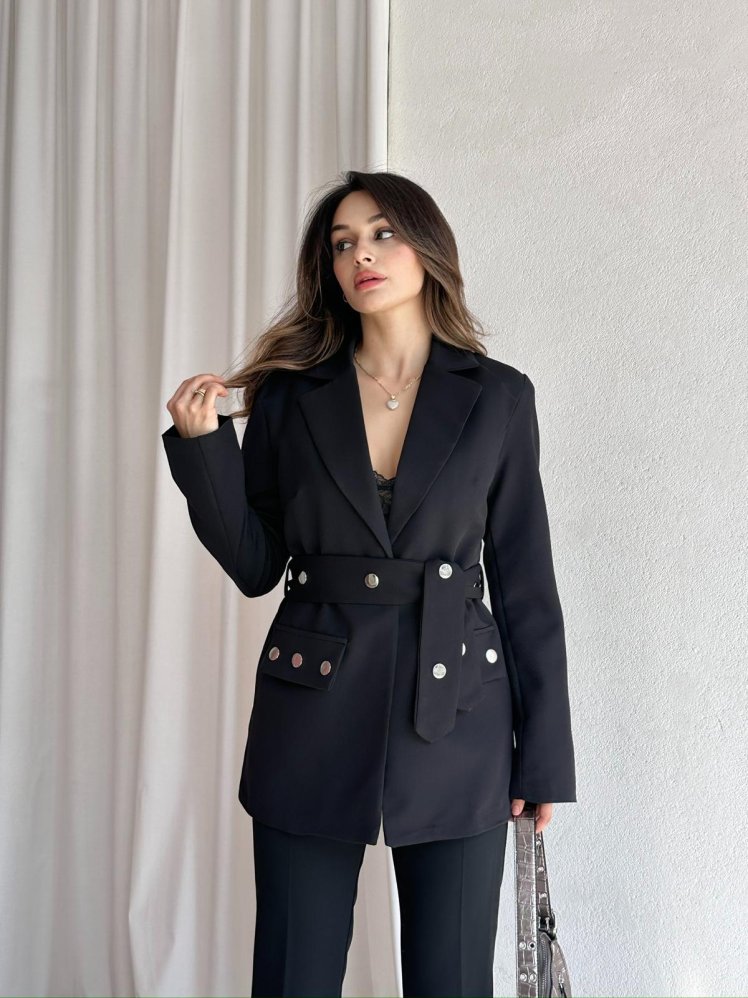 SOFT Ceket 8592 - Siyah - Mooi Butik