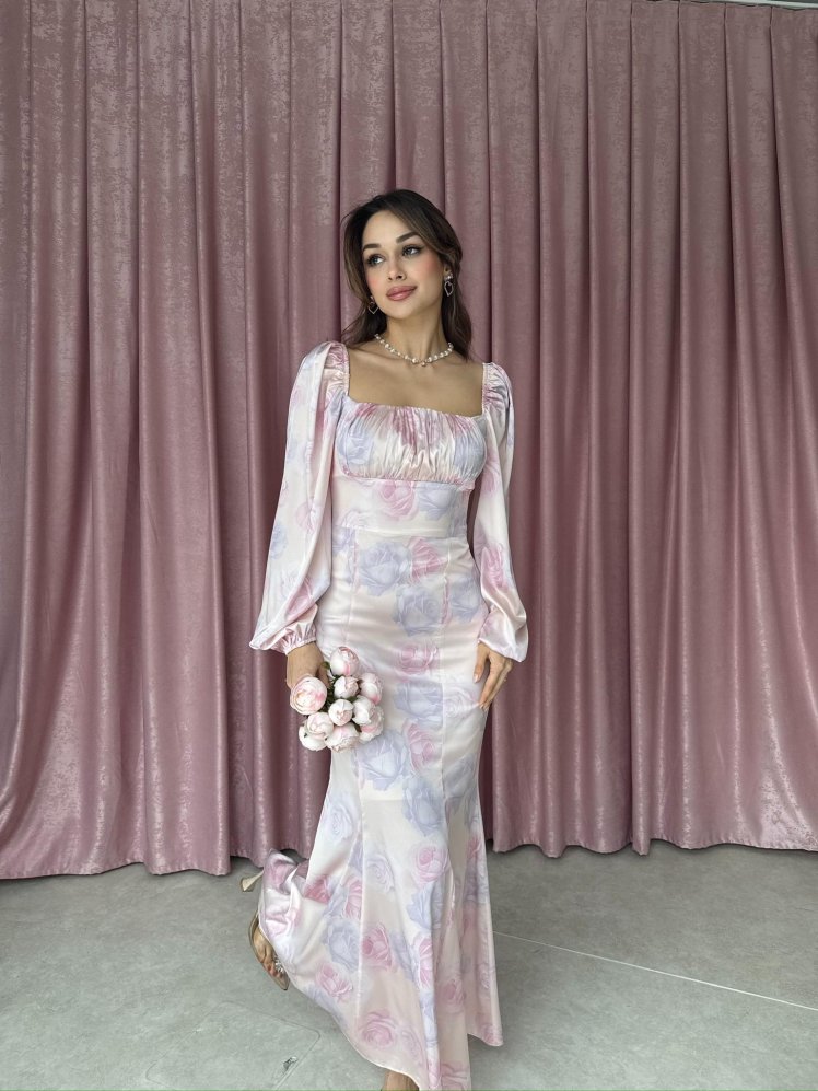 Modena Maxi Elbise 8786 - Pembe - Mooi