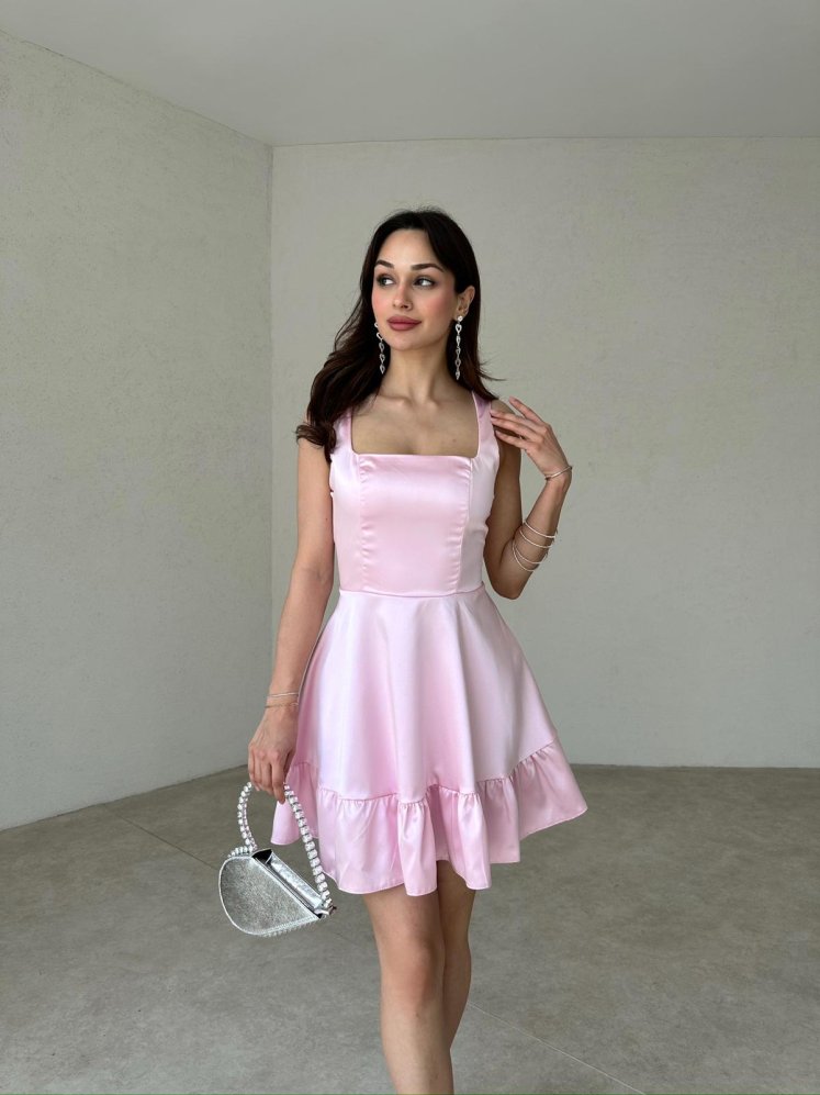 STANTON Mini Elbise 4992 - Pudra - Mooi Butik