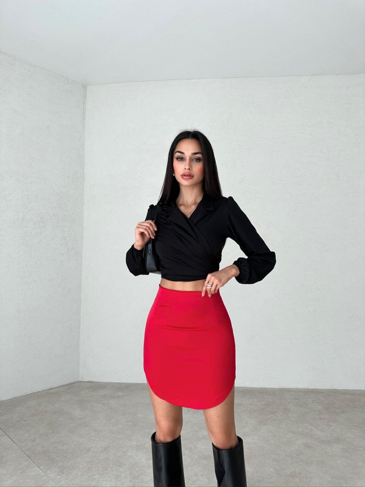 STRANGE Mini Etek 3005 - Kırmızı - Mooi Butik