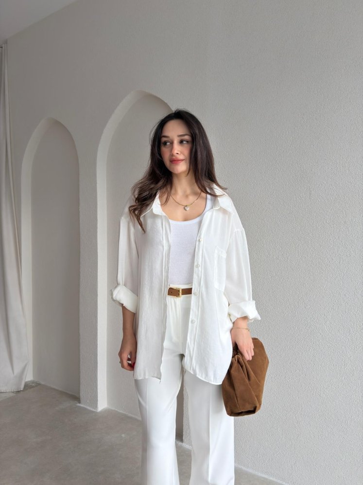 SWAT Gömlek 9029 - Beyaz - Mooi Butik