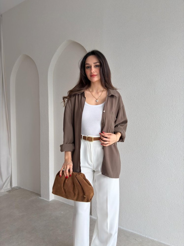 SWAT Gömlek 9029 - Kahverengi - Mooi Butik