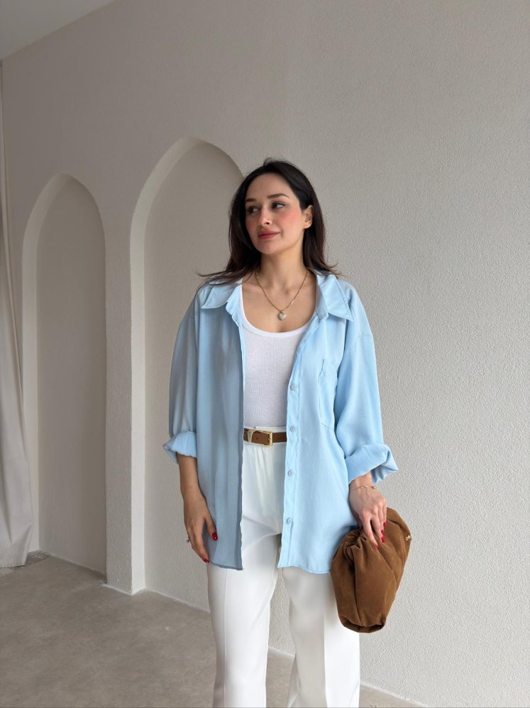 SWAT Gömlek 9029 - Bebe Mavisi - Mooi Butik