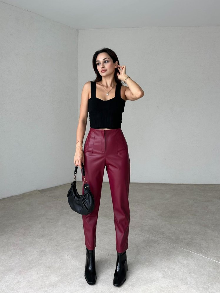 TAFFY Pantolon 3991 - Bordo - Mooi Butik