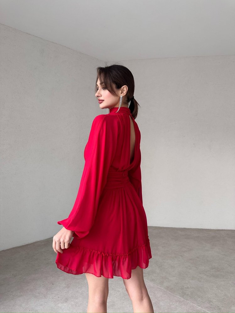 TASHA Mini Elbise 4637 - Kırmızı - Mooi Butik