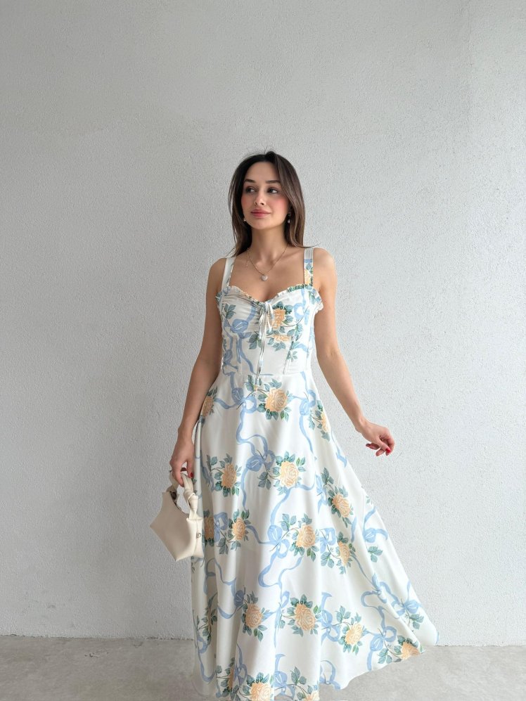 TEDLOCK Midi Elbise 2402 - Yeşil - Mooi Butik