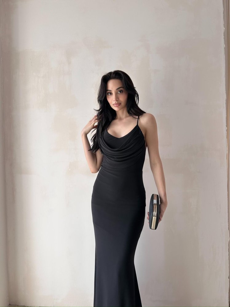 TOKYO Maxi Elbise 5748 - Siyah - Mooi Butik