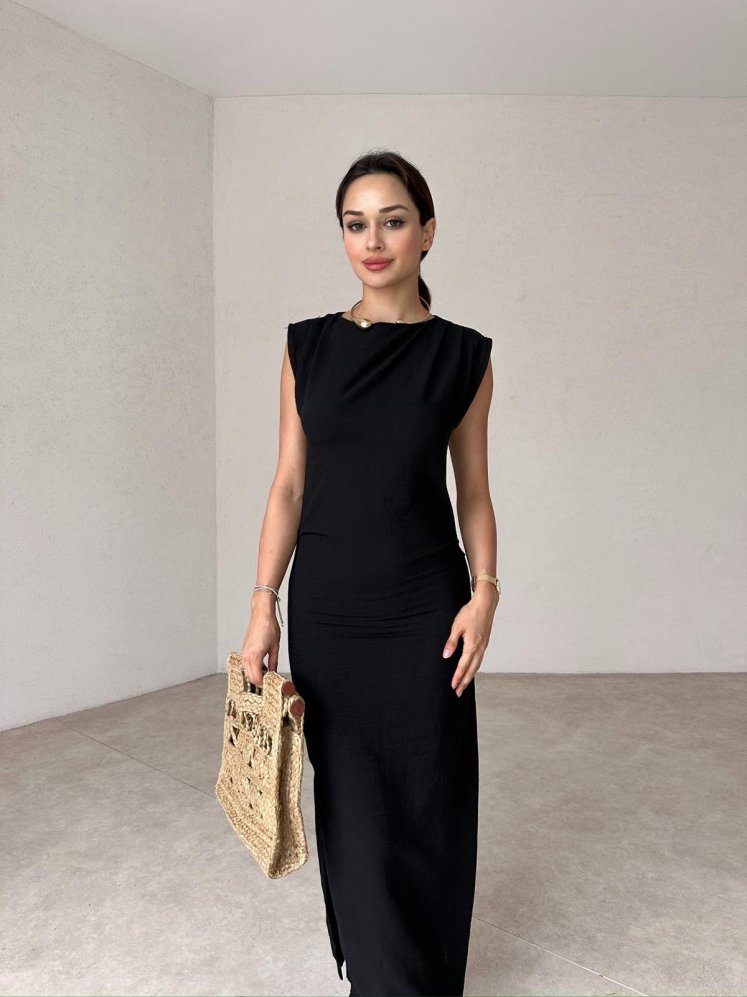 TONSİLA Maxi Elbise 6868 - Siyah - Mooi Butik