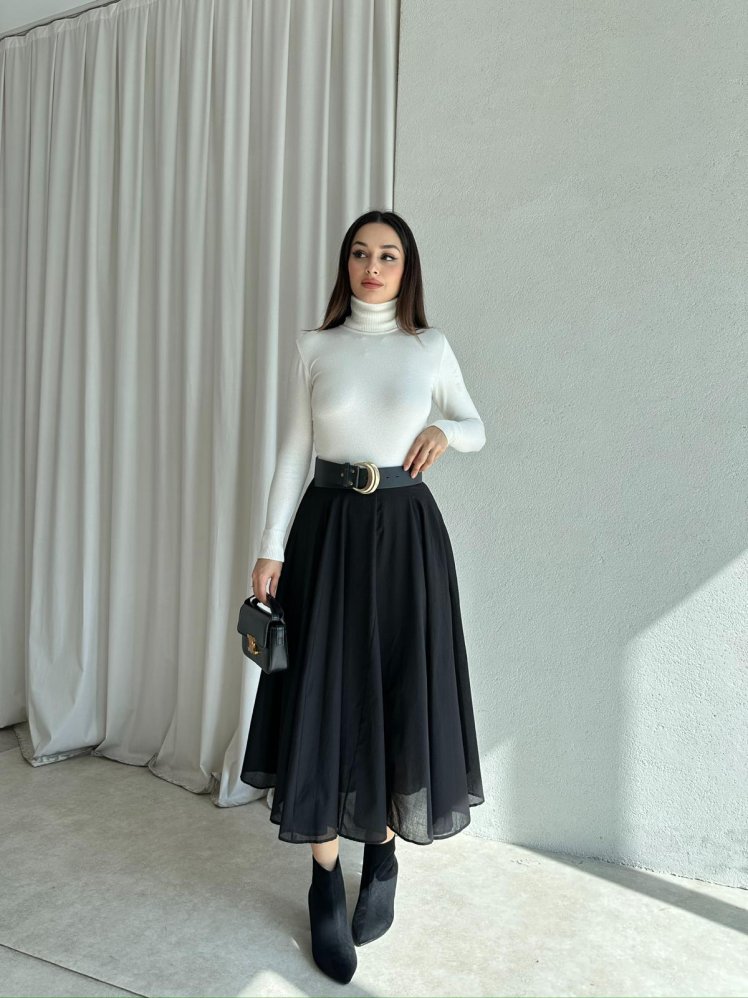 TORRES Midi Etek 9325 - Siyah - Mooi Butik