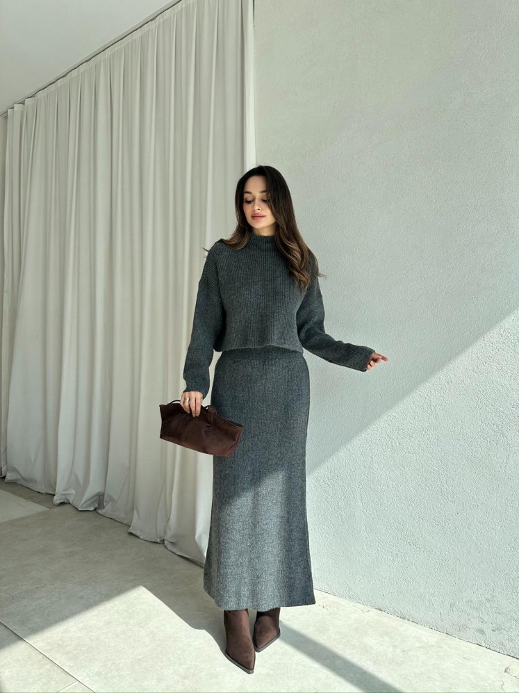 UPSET Triko Takım 8667 - Gri - Mooi Butik