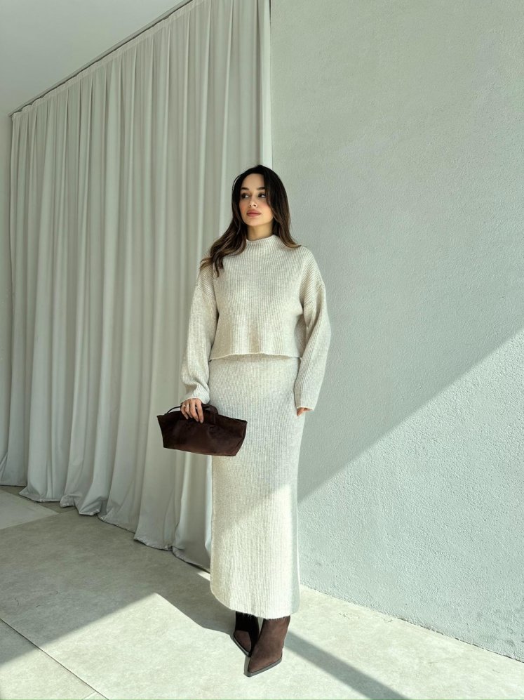 UPSET Triko Takım 8667 - Krem - Mooi Butik