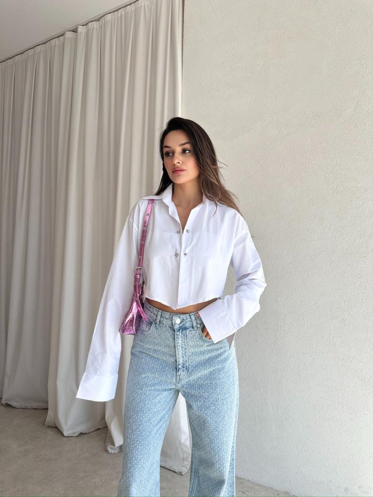 VALESKA Gömlek 8315 - Beyaz - Mooi Butik