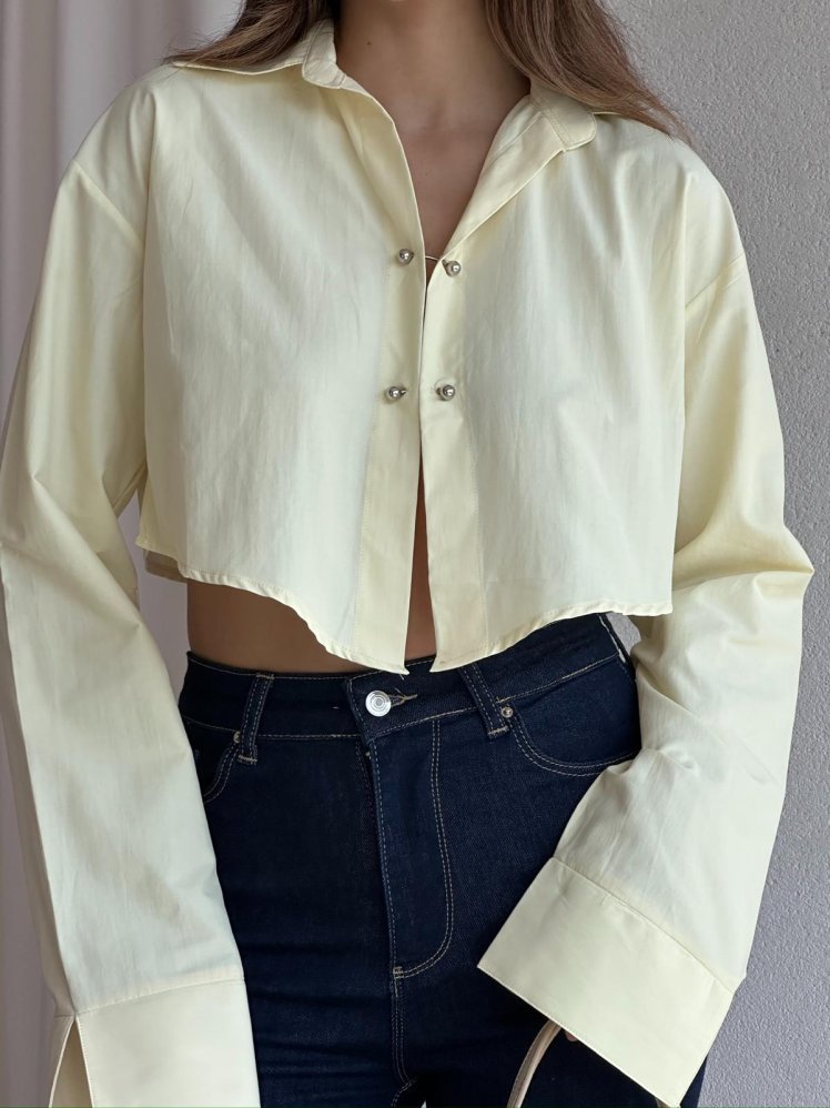 VALESKA Gömlek 8315 - Sarı - Mooi Butik (1)