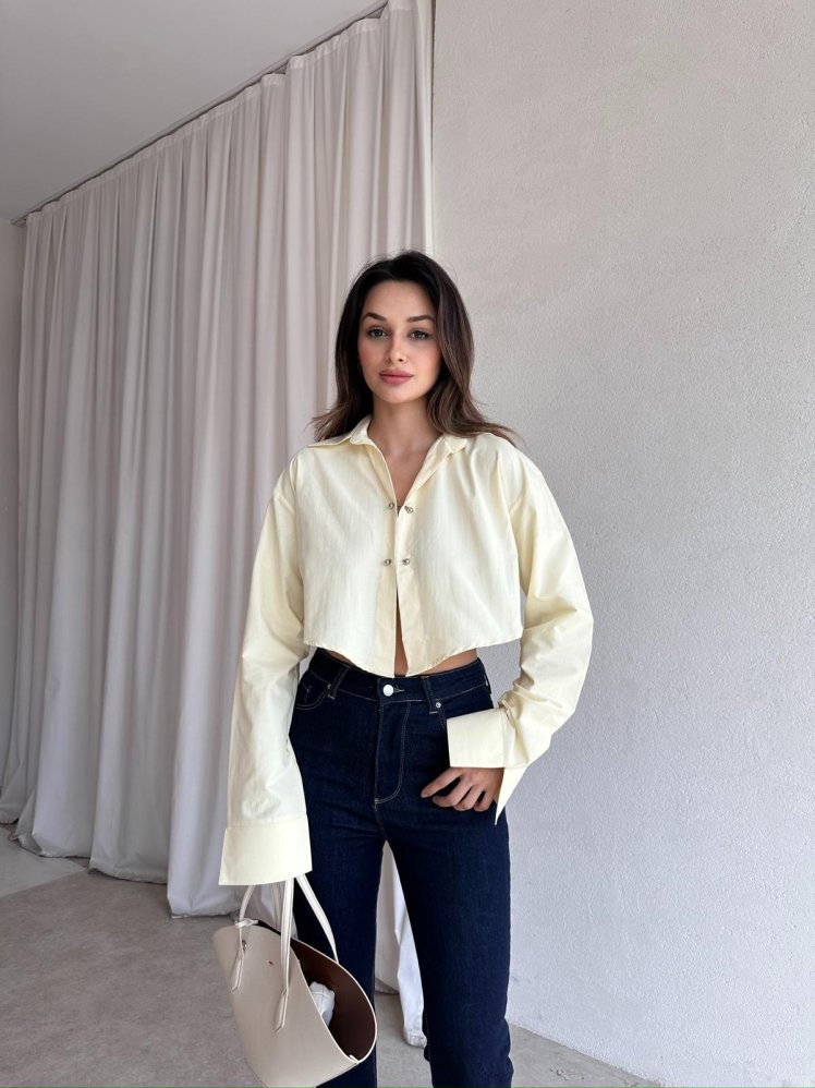 VALESKA Gömlek 8315 - Sarı - Mooi Butik