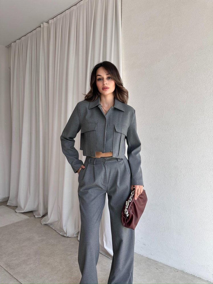 VENOM Takım 8509 - Gri - Mooi Butik