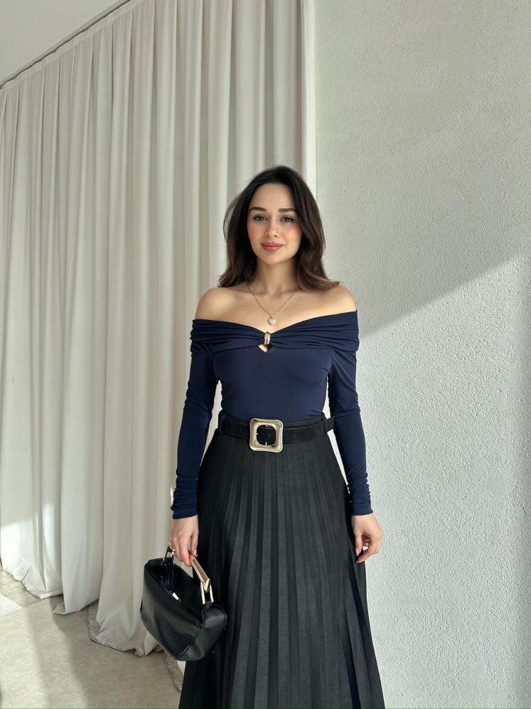 VEXA Bluz 8480 - Lacivert - Mooi Butik