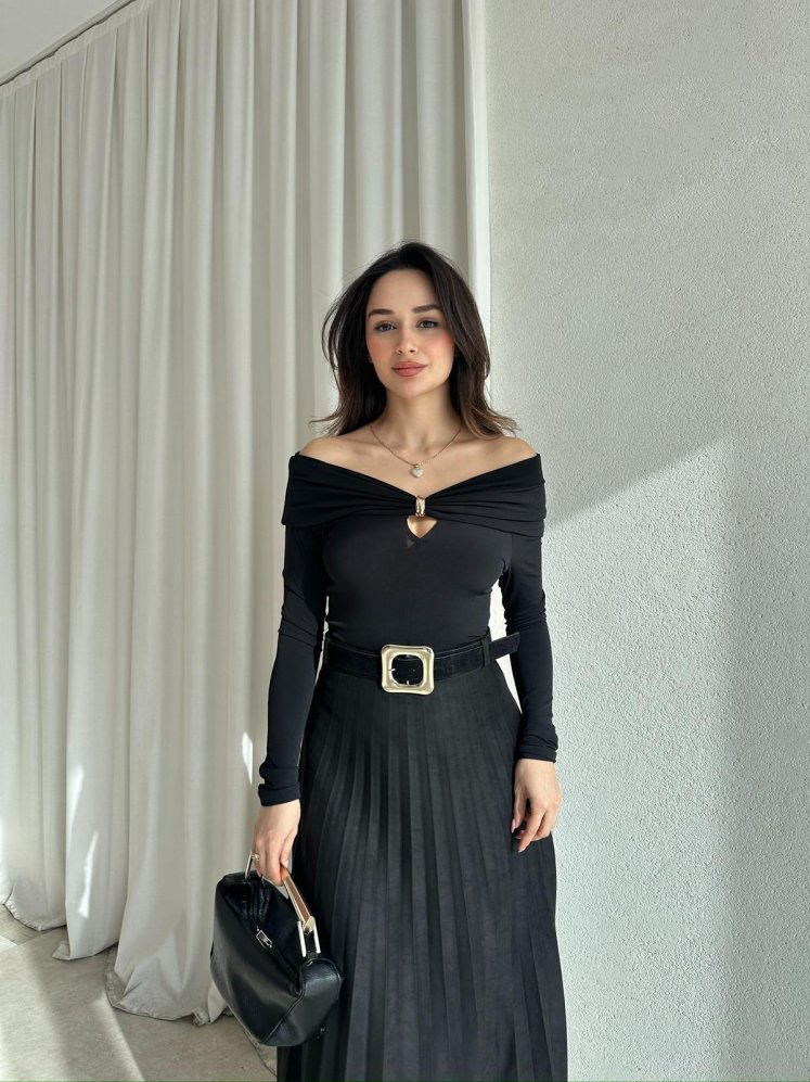 VEXA Bluz 8480 - Siyah - Mooi Butik