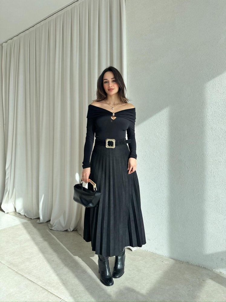 VEXA Bluz 8480 - Siyah - Mooi Butik (1)