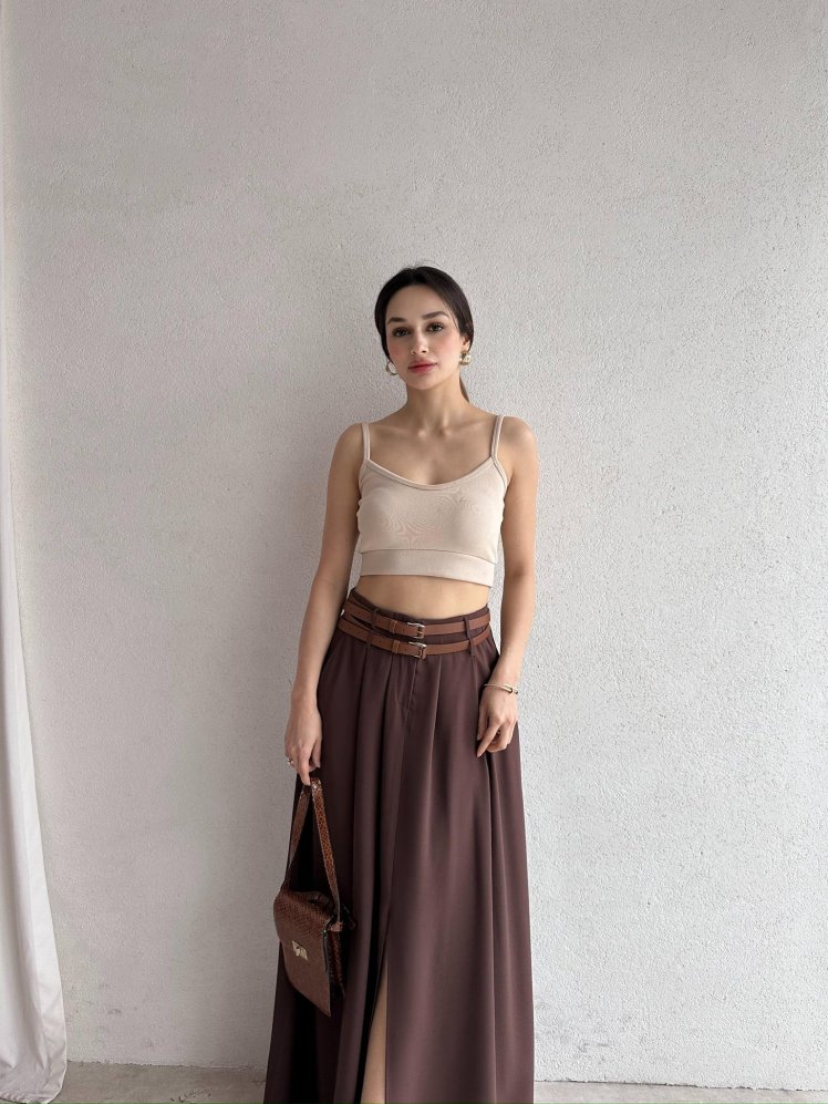 VİNFAST Etek 5083 - Acı Kahve - Mooi Butik