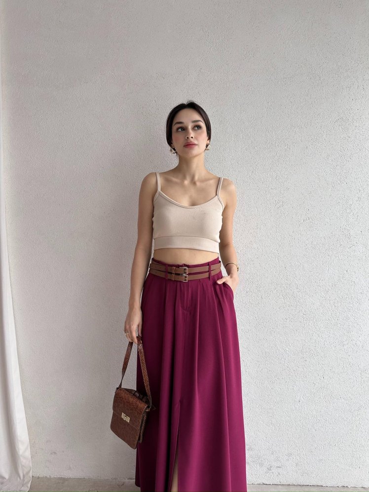 VİNFAST Etek 5083 - Bordo - Mooi Butik