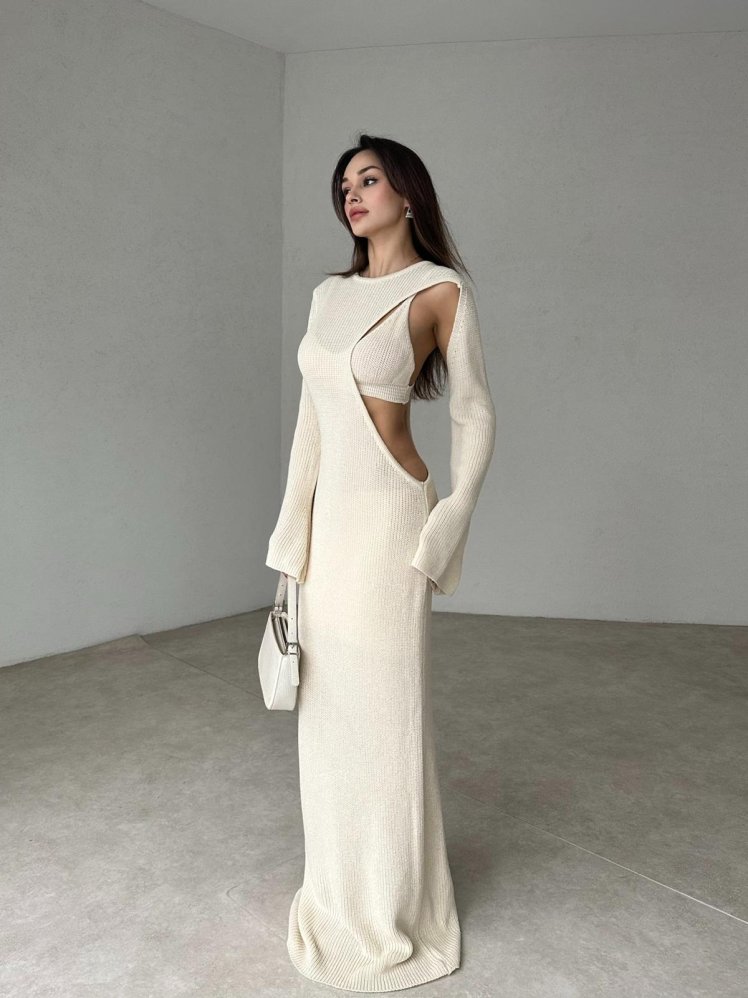 VİVİEN Maxi Elbise 1686 - Mooi Butik