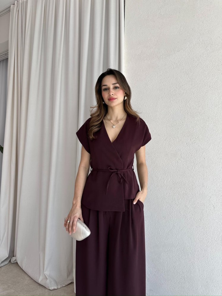 WALKEN Takım 7392 - Bordo - Mooi Butik