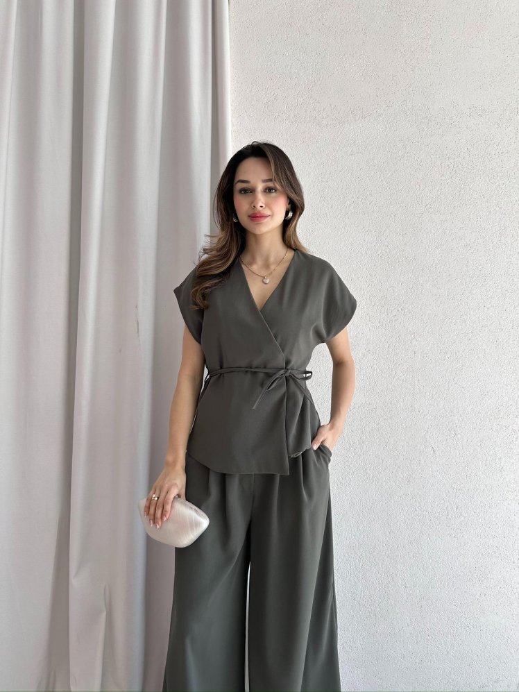 WALKEN Takım 7392 - Haki - Mooi Butik