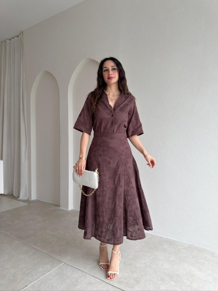 WESLA Takım 1015- Acı Kahve - Mooi Butik
