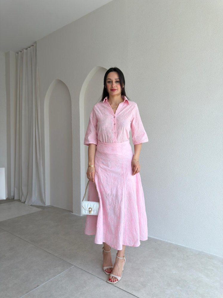 WESLA Takım 1015 - Pembe - Mooi Butik