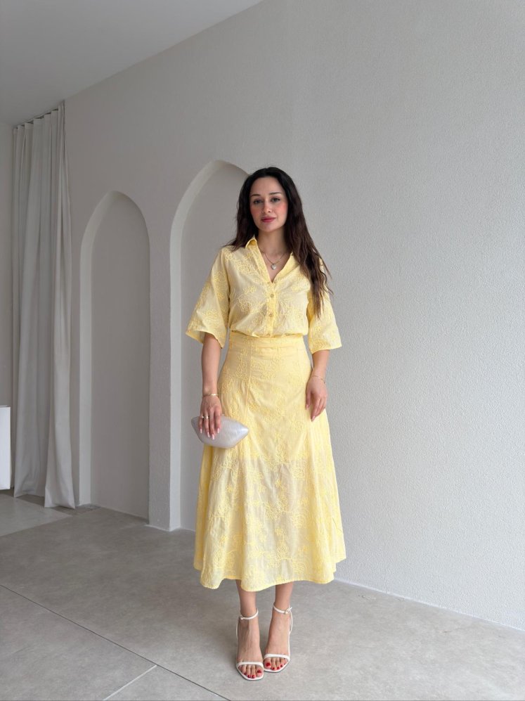 WESLA Takım 1015- Sarı - Mooi Butik