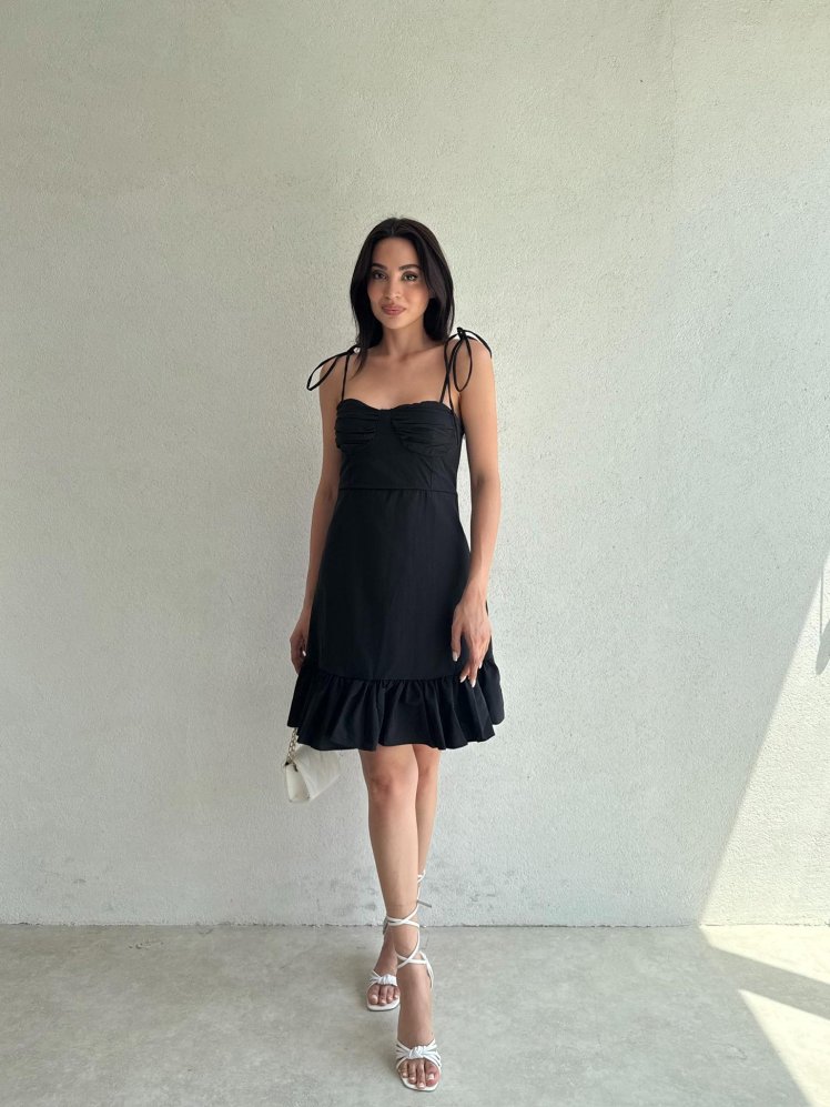 WESTON Mini Elbise 4903 - Siyah - Mooi Butik