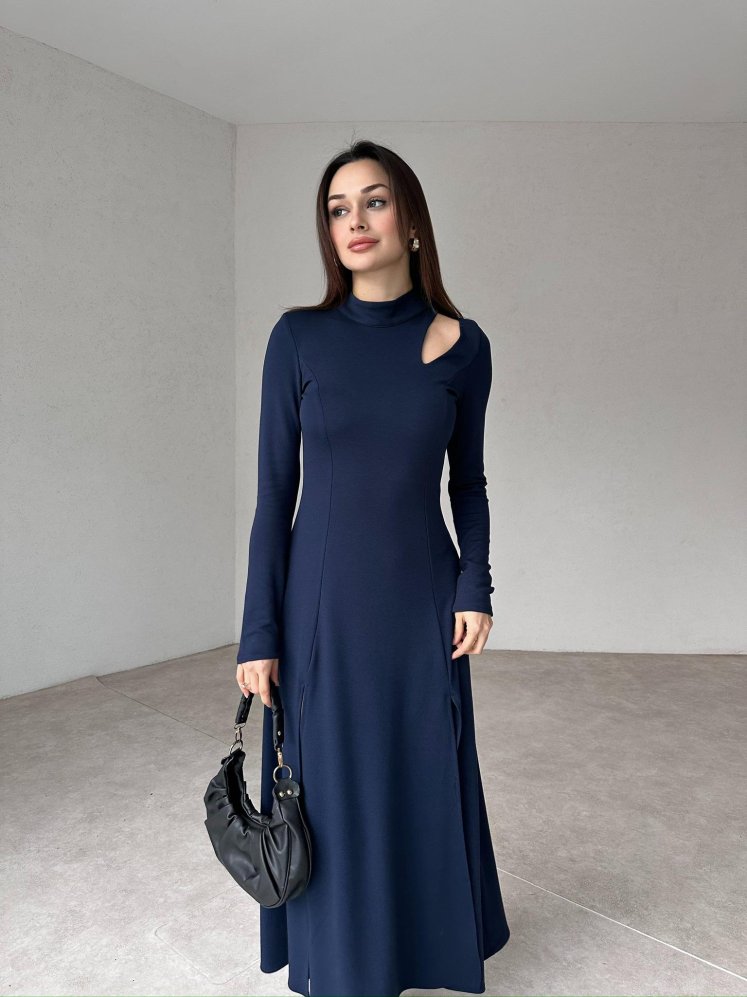 WİNGARD Maxi Elbise 1304 - Lacivert - Mooi Butik