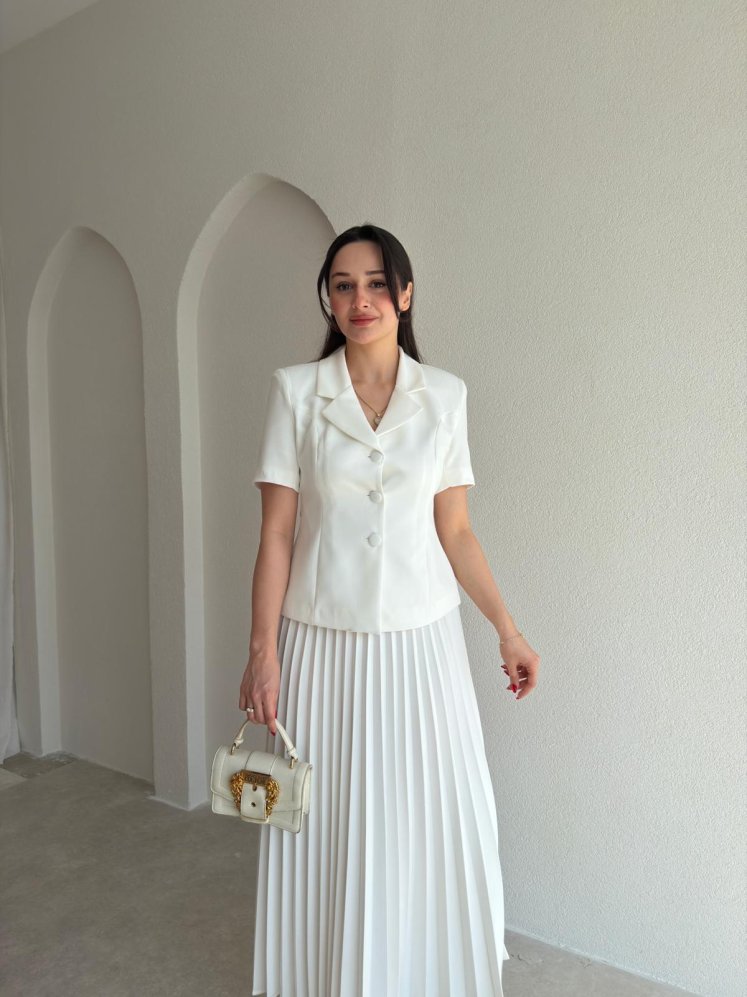 WOLFORD Etekli Takım 8958 - Beyaz - Mooi Butik