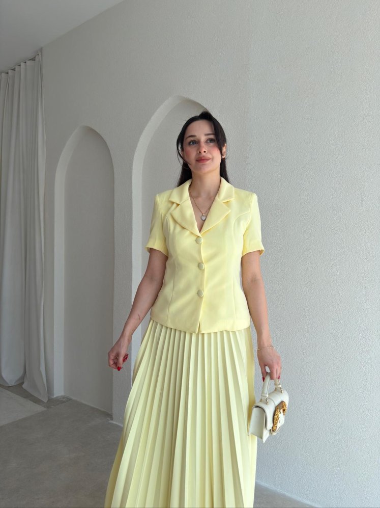 WOLFORD Etekli Takım 8958 - Sarı - Mooi Butik