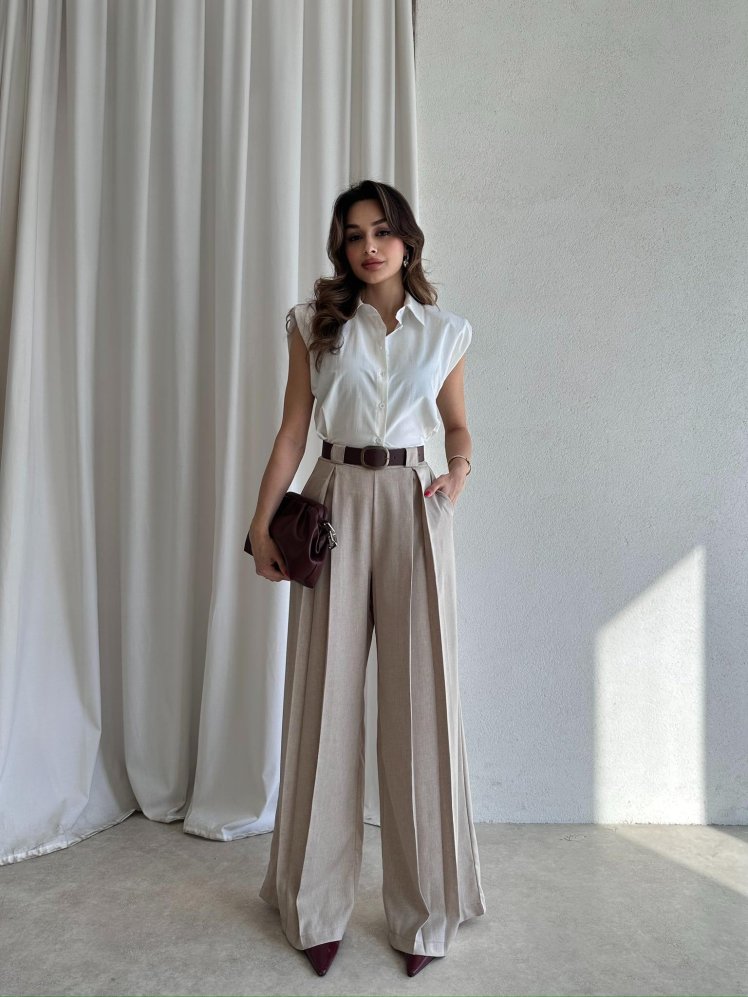 ZUMA Pantolon 2569 - Taş - Mooi Butik