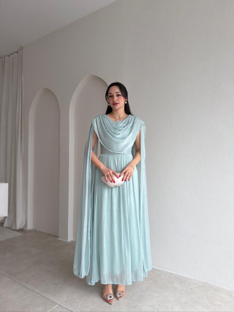 ZUZANNA Maxi Elbise 9069 - Mint - Mooi Butik